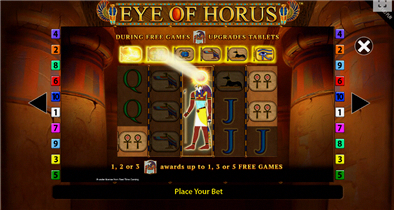 Eye of Horus Spielregeln